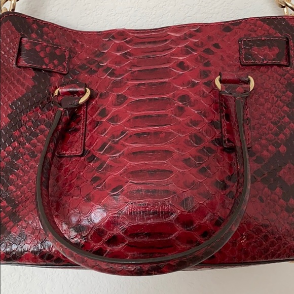 Michael Kors Red Python shoulder bag - Picture 4 of 7